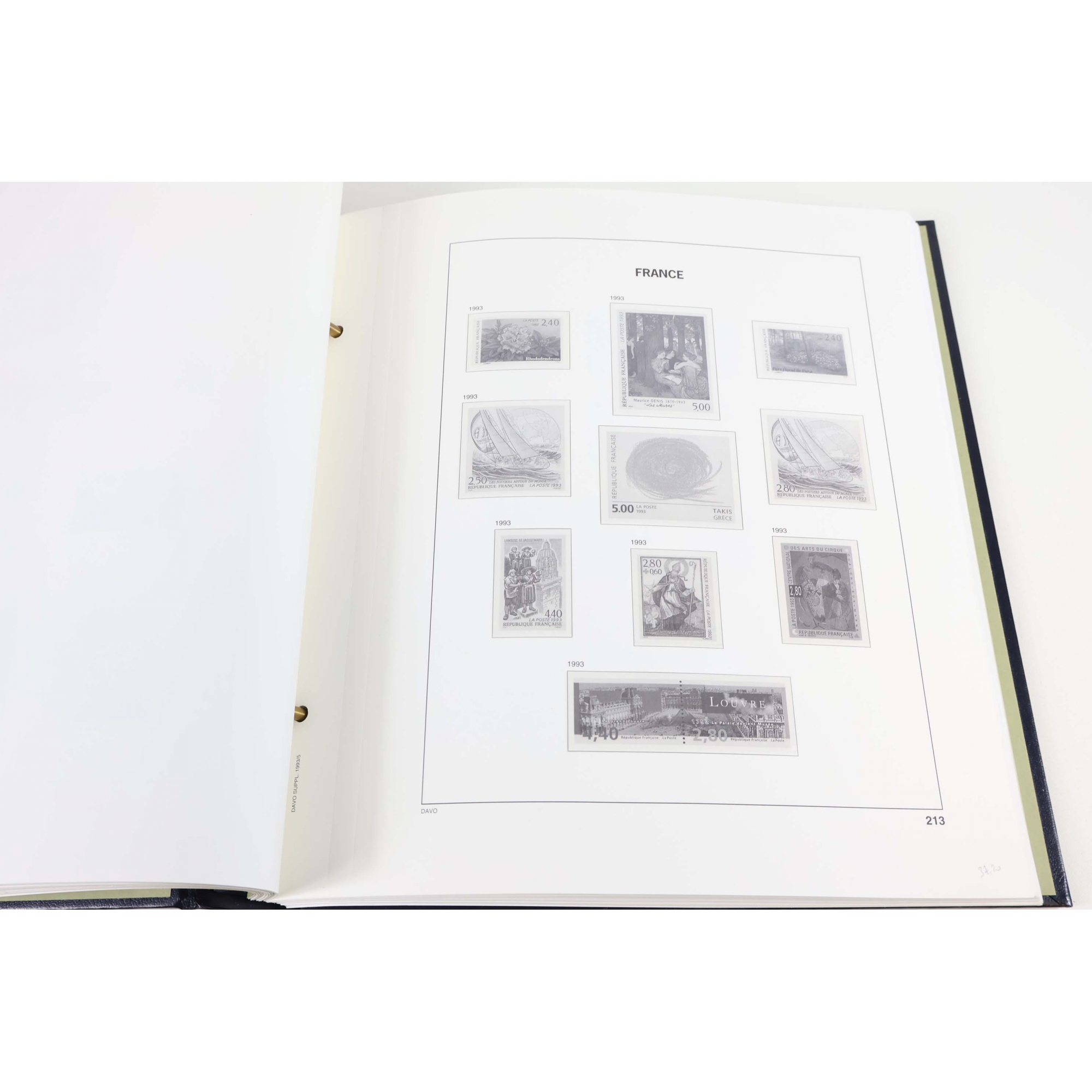 ALBUM DAVO FRANCE DE 1987 À 1999 POUR RANGER UNE COLLECTION DE TIMBRES