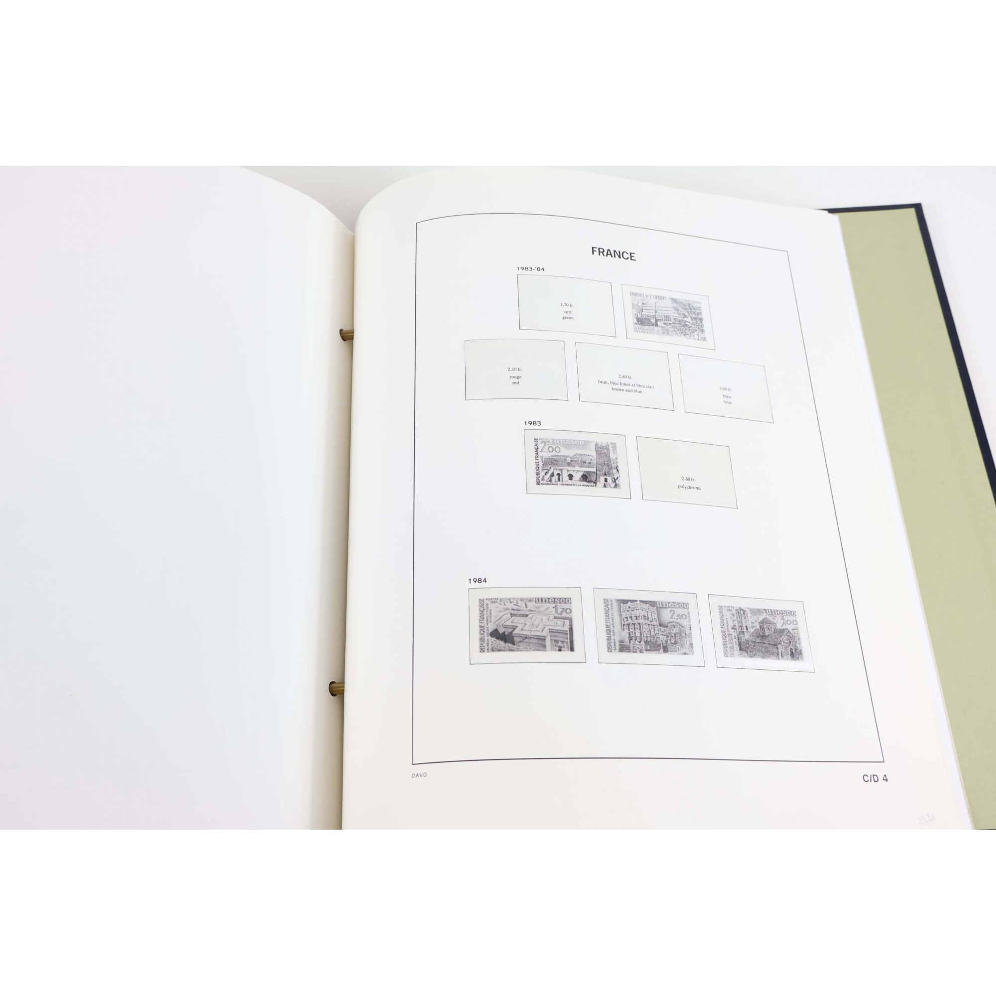 ALBUM DAVO FRANCE DE 1987 À 1999 POUR RANGER UNE COLLECTION DE TIMBRES