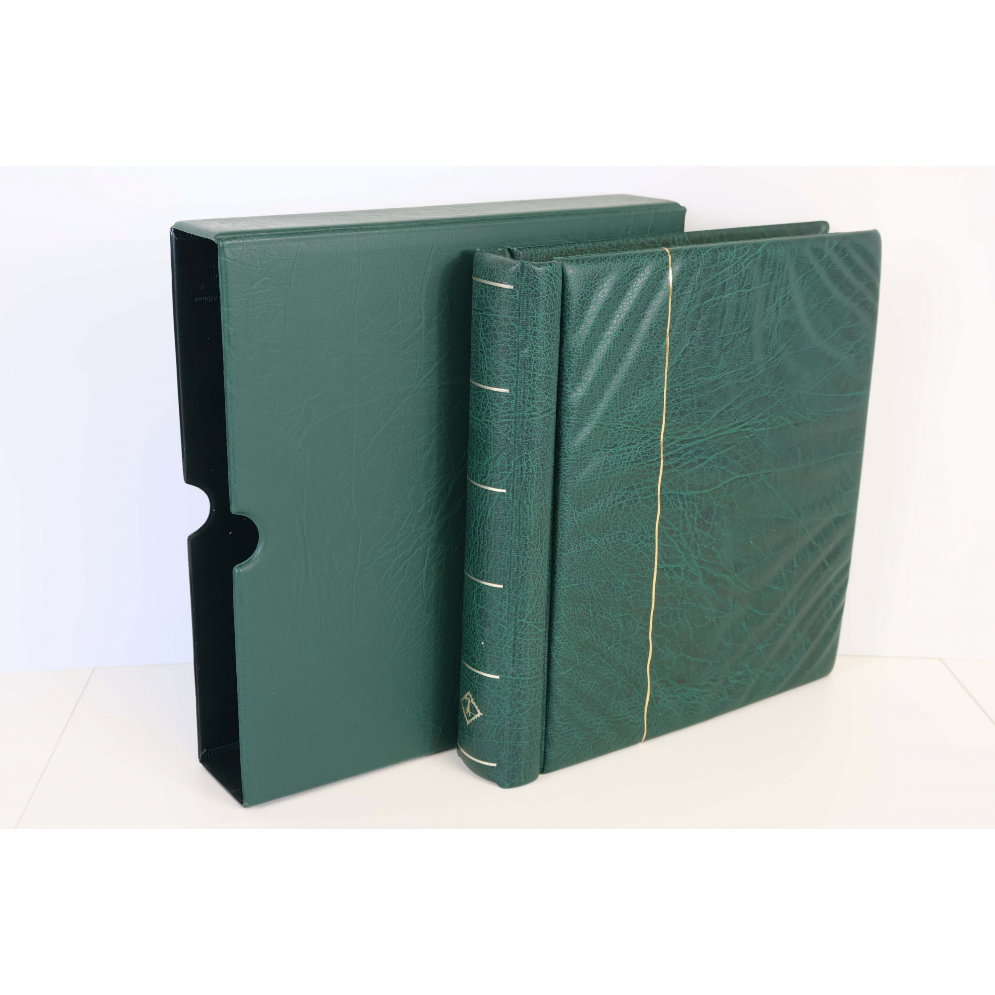 CLASSEUR HAUT DE GAMME LEUCHTTURM POUR UNE COLLECTION POLYNÉSIE FR 1958 A 1999