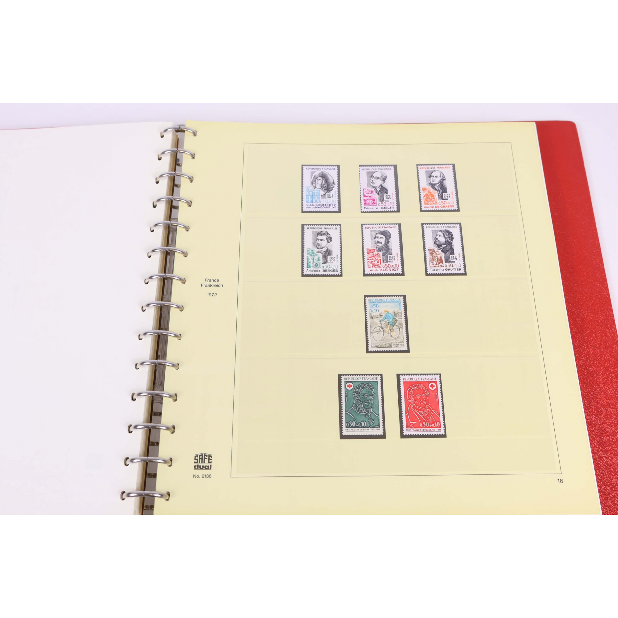 FRANCE COLLECTION COMPLÈTE DE 1968 À 1976 CLASSEUR TIMBRES NEUFS** SAFE-DUAL