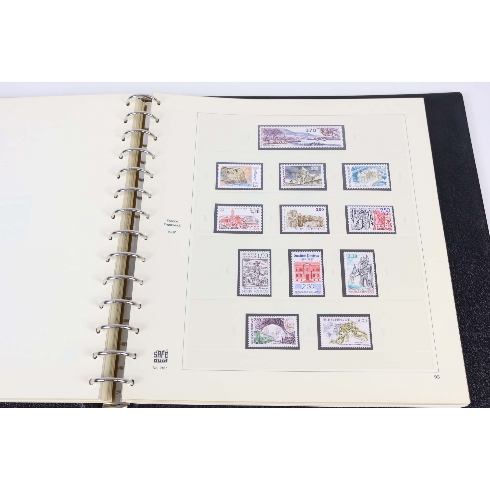 FRANCE COLLECTION COMPLÈTE DE 1983 À 1989 TIMBRES NEUFS CLASSEUR SAFE-DUAL
