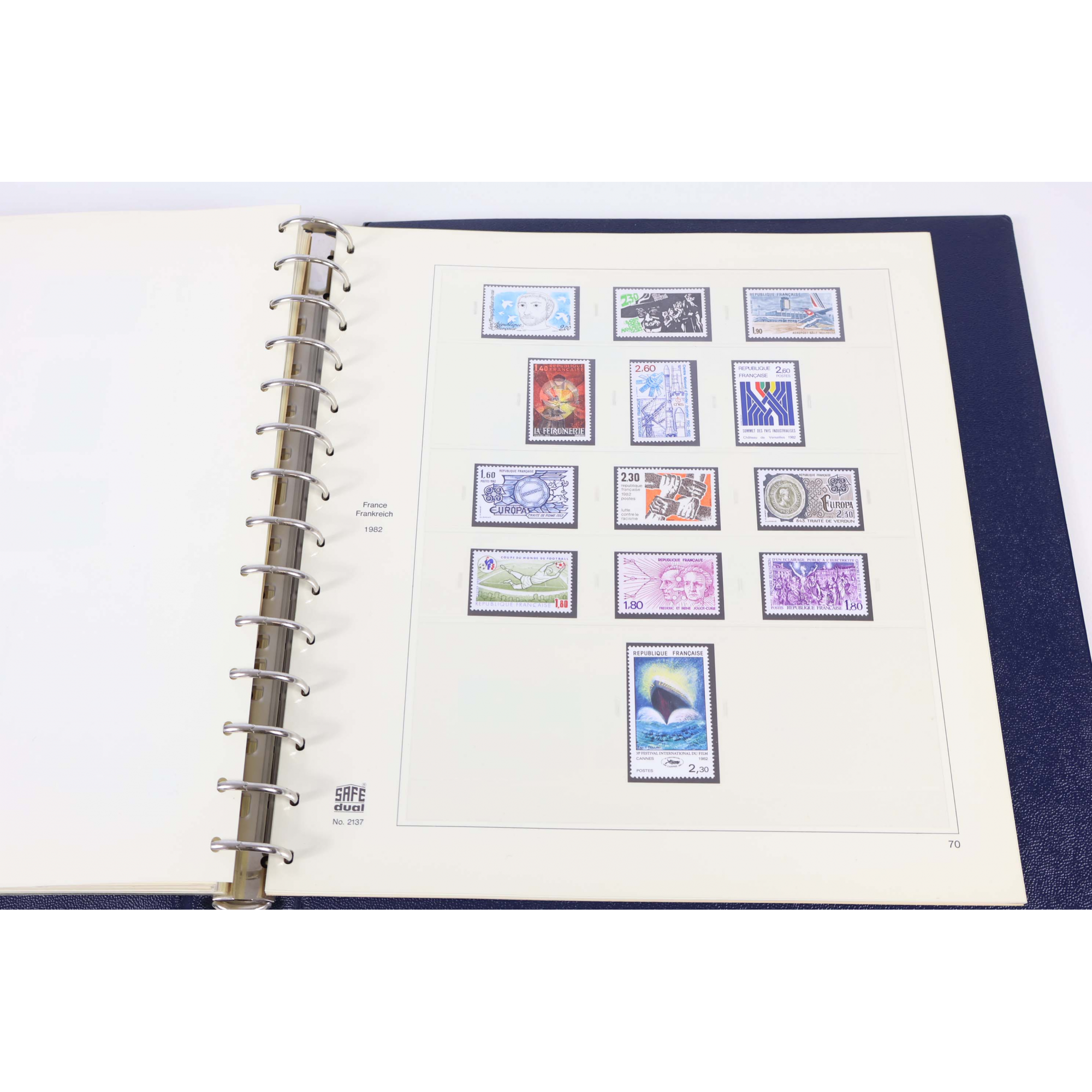 FRANCE COLLECTION QUASI COMPLÈTE DE 1977 À 1982 CLASSEUR TIMBRES NEUFS** SAFE