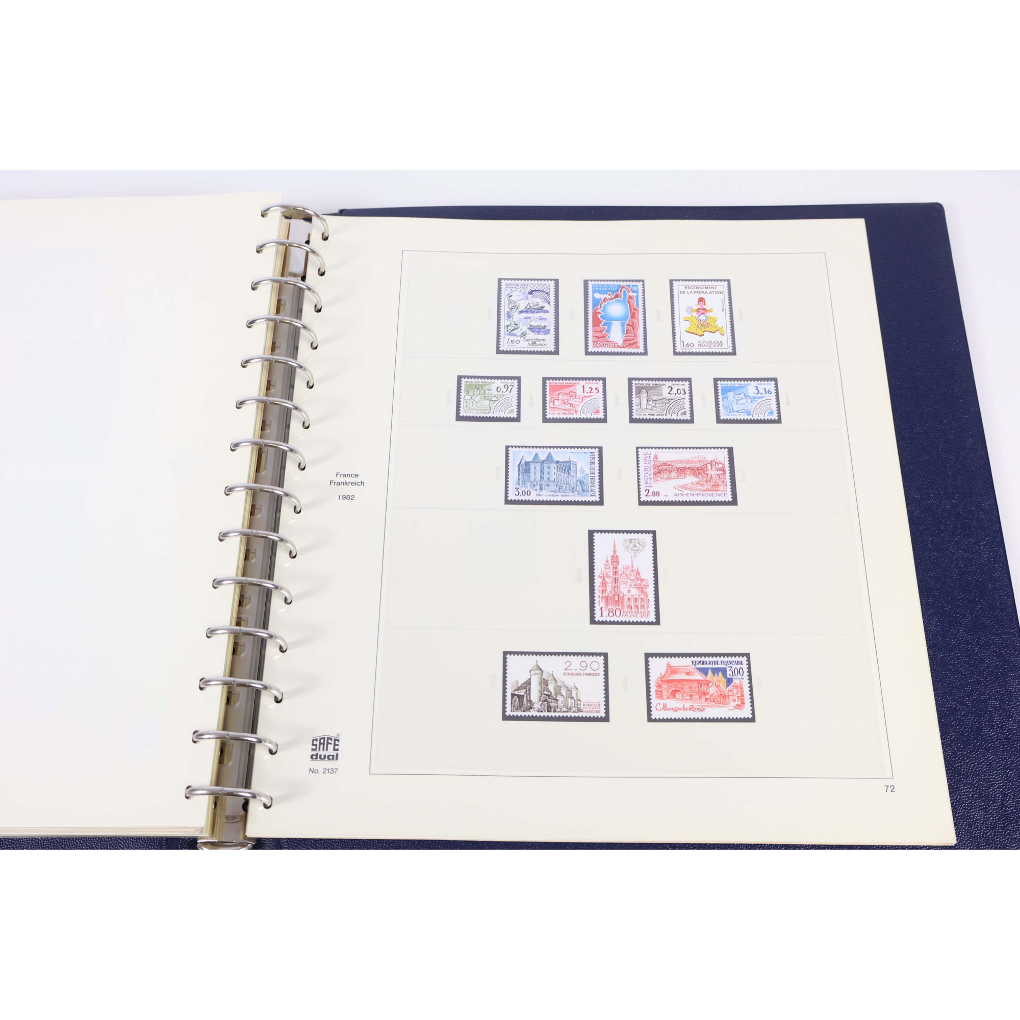 FRANCE COLLECTION QUASI COMPLÈTE DE 1977 À 1982 CLASSEUR TIMBRES NEUFS** SAFE