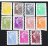 FRANCE SÉRIE N° 208 À 218, SÉRIE DE TIMBRES AUTOADHÉSIFS NEUFS - ANNÉE 2008