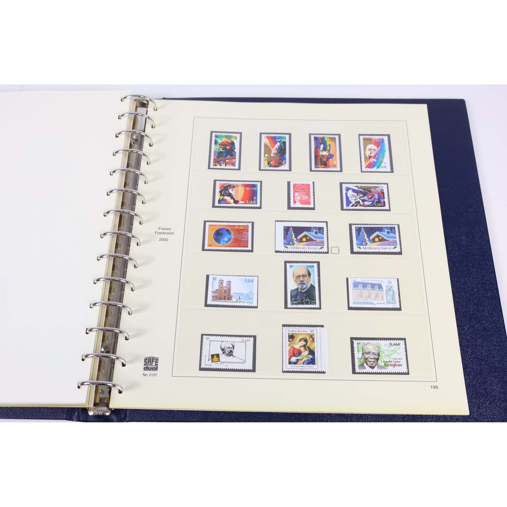 FRANCE COLLECTION COMPLÈTE DE 2000 À 2002 CLASSEUR TIMBRES NEUFS** SAFE-DUAL