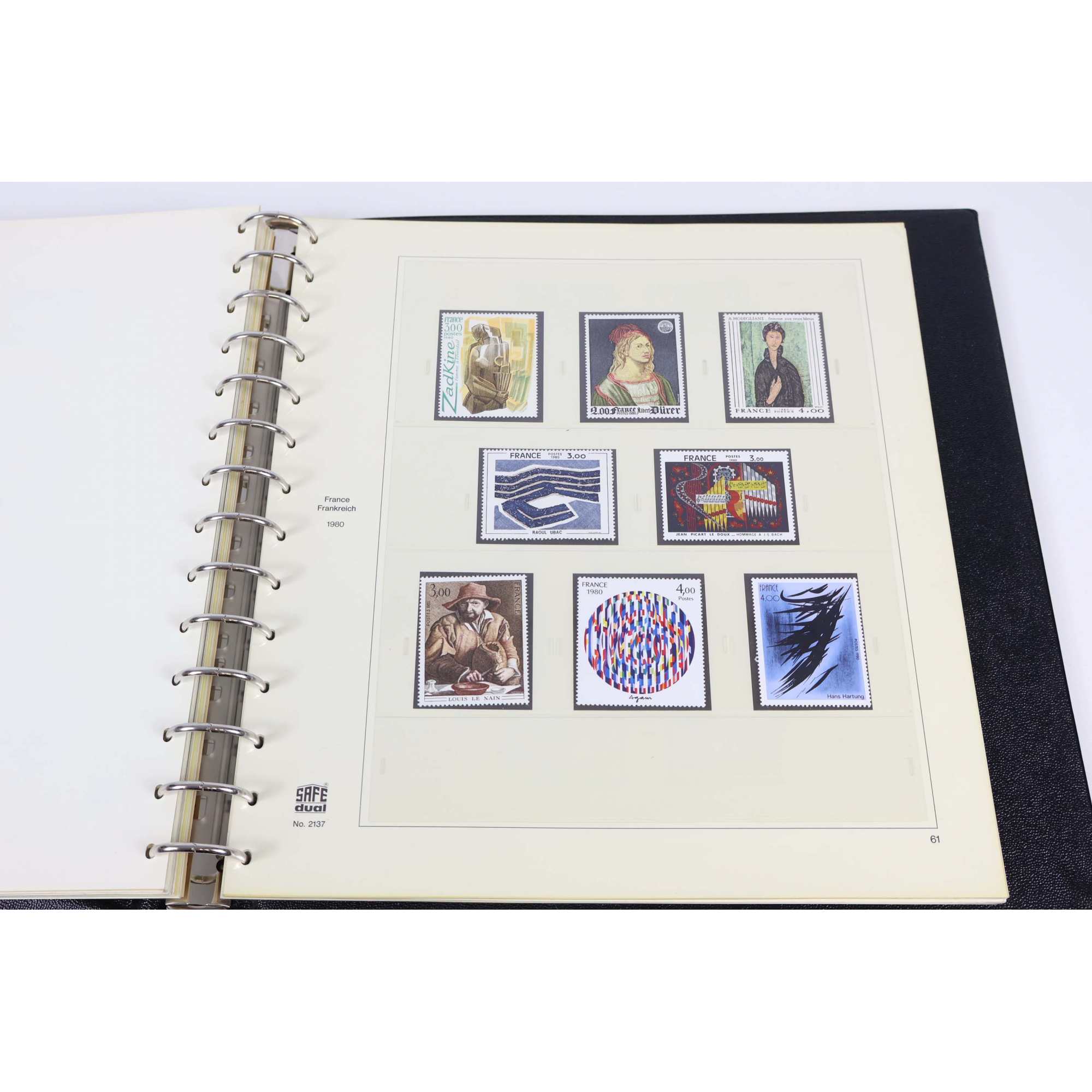 FRANCE COLLECTION QUASI COMPLÈTE DE 1977 À 1982 CLASSEUR TIMBRES NEUFS SAFE-DUAL