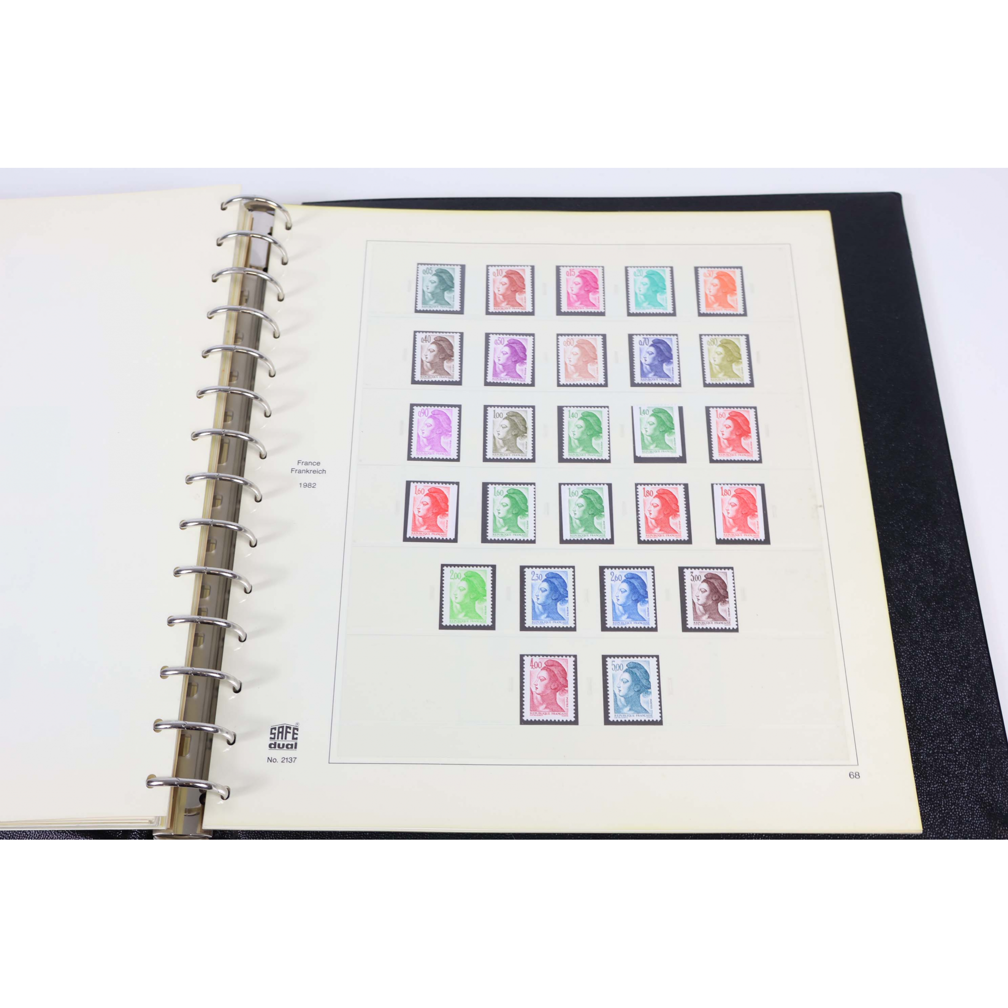 FRANCE COLLECTION QUASI COMPLÈTE DE 1977 À 1982 CLASSEUR TIMBRES NEUFS SAFE-DUAL
