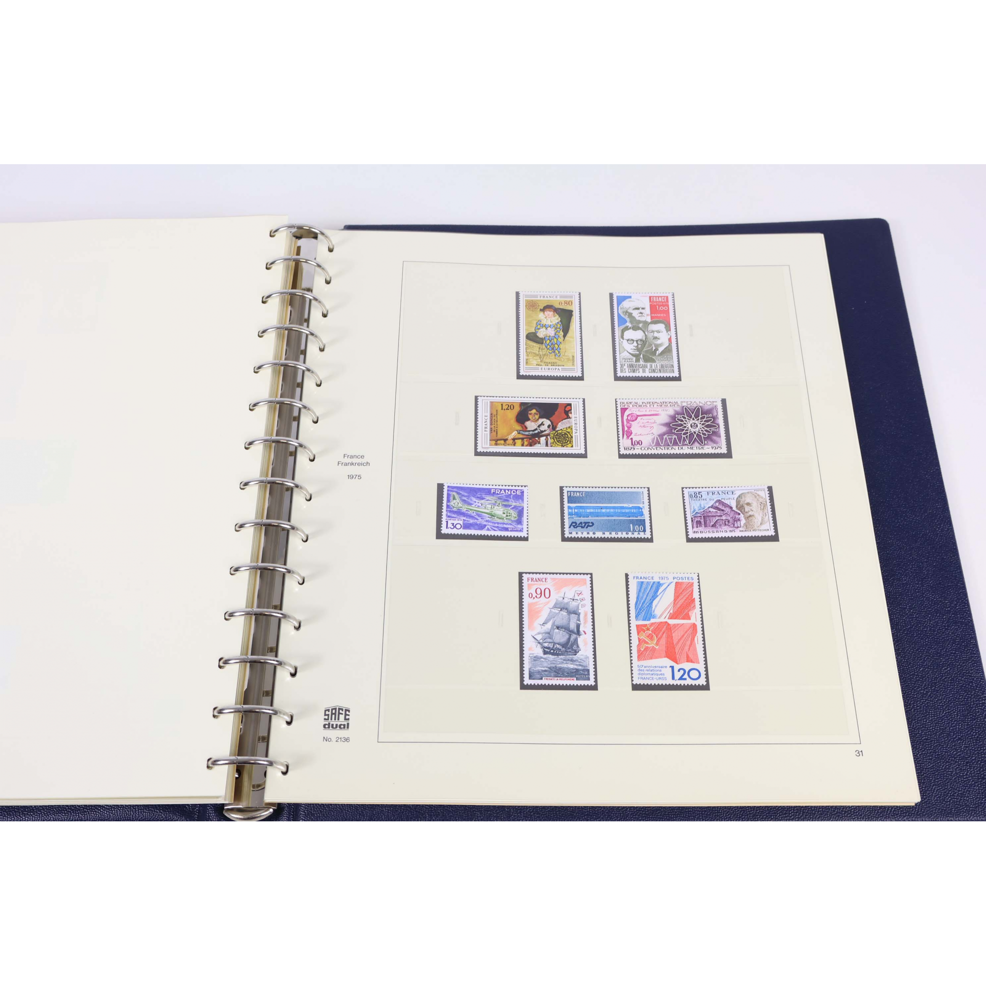 FRANCE COLLECTION QUASI COMPLÈTE DE 1965 À 1976 CLASSEUR TIMBRES NEUFS** SAFE