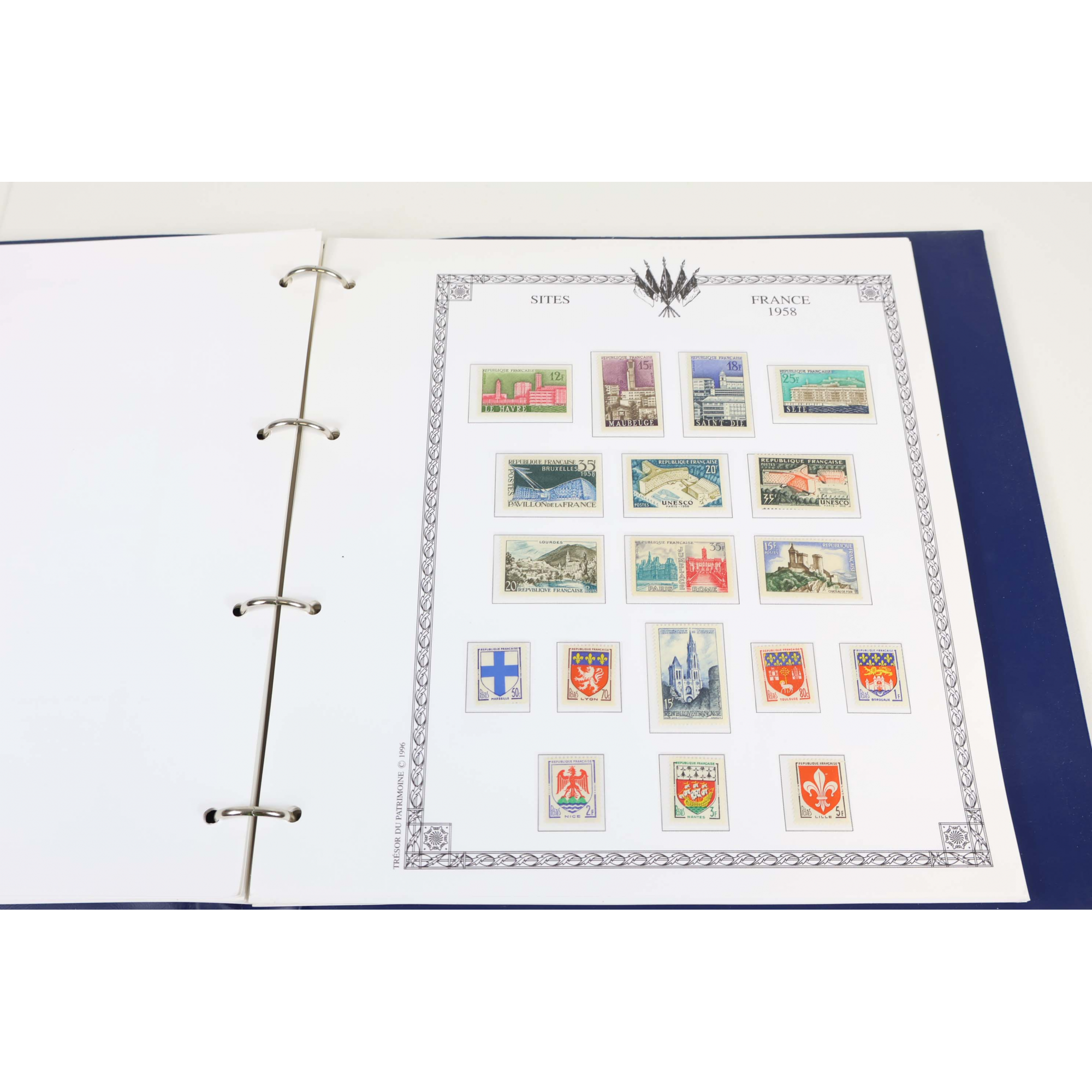 FRANCE ANNÉES COMPLÈTES 1956 À 1959 + 1942 + 1951 TIMBRES NEUFS AVEC ALMANACH