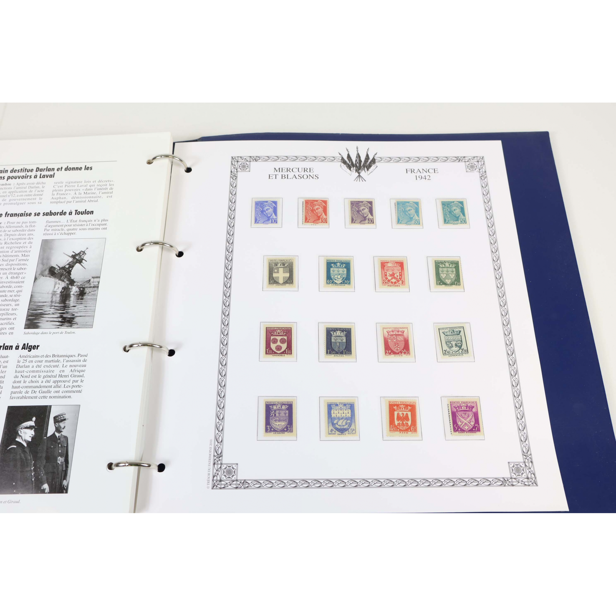 FRANCE ANNÉES COMPLÈTES 1956 À 1959 + 1942 + 1951 TIMBRES NEUFS AVEC ALMANACH