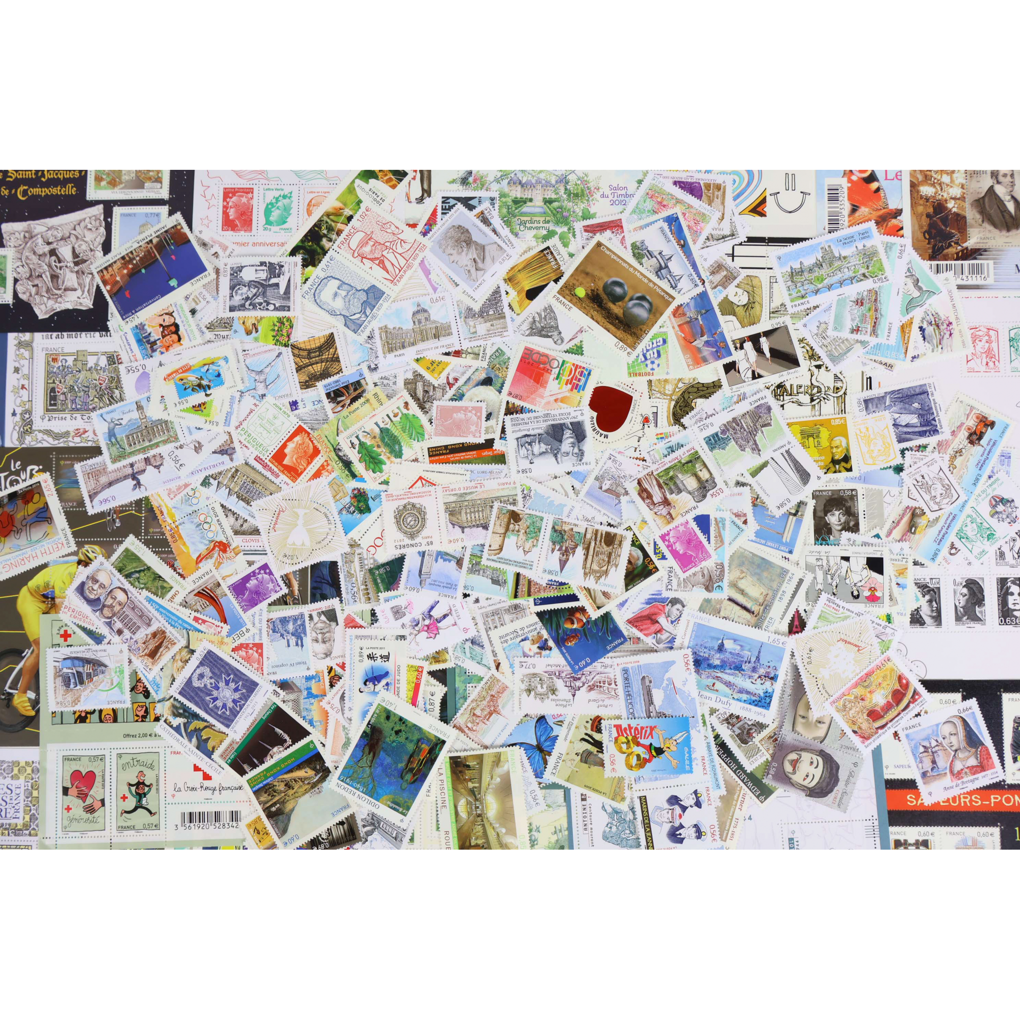 FRANCE LOT DE TIMBRES-POSTE ET BLOCS-FEUILLETS NEUFS DE 2008 À 2014 FACIALE 370€