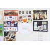 LOT BLOCS-FEUILLETS TIMBRES EUROS AVEC DÉFAUTS POUR AFFRANCHIR FACIALE 403.71€