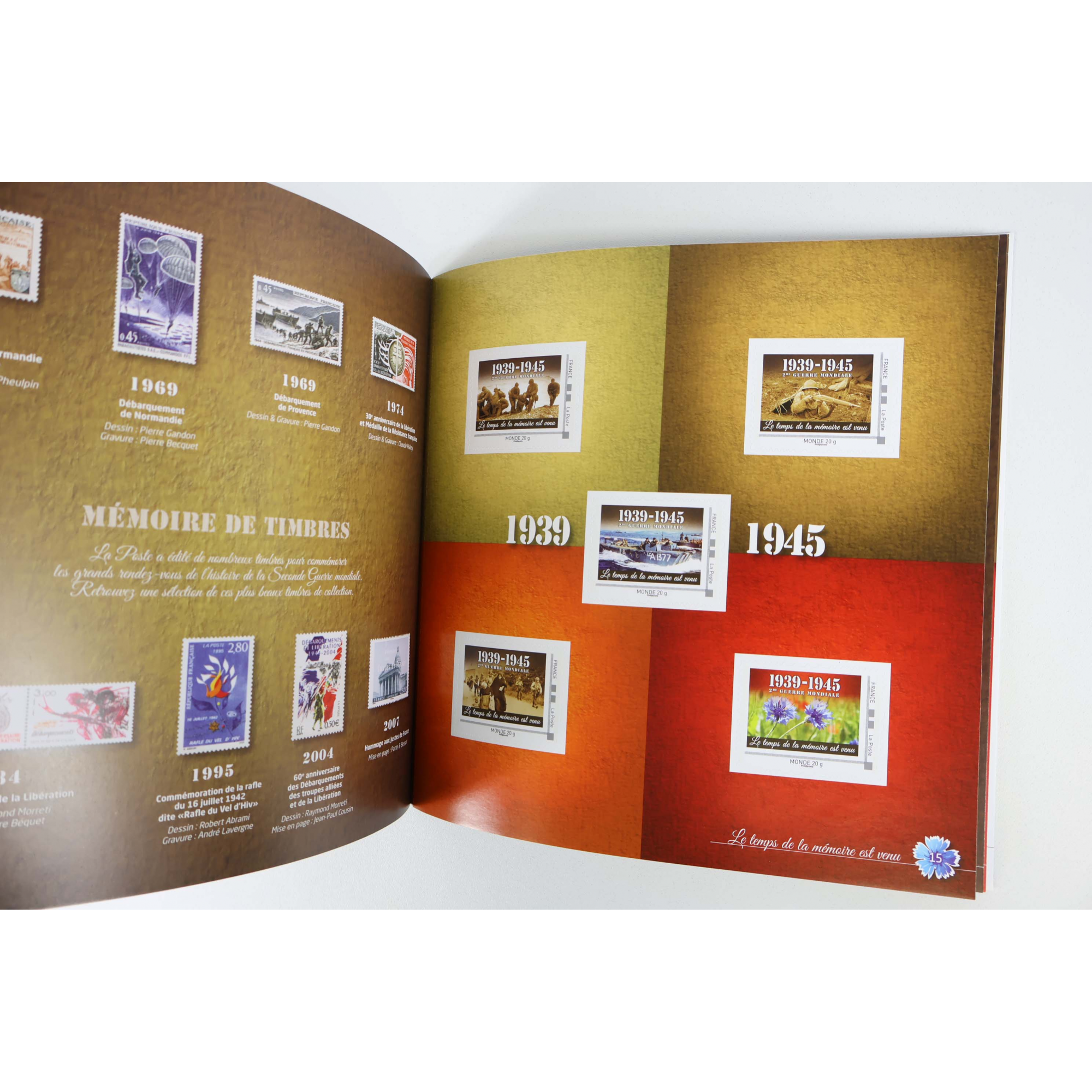 LOT DE 40 TIMBRES AUTOADHÉSIFS VP LETTRES 20G MONDE, FORMAT COLLECTORS/CARNET