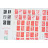 FRANCE LOT DE TIMBRES AUTOADHÉSIFS MODERNES TIMBRES NEUFS** VALEUR FACIALE 145€