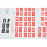 FRANCE LOT DE TIMBRES AUTOADHÉSIFS MODERNES TIMBRES NEUFS** VALEUR FACIALE 145€