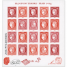 FEUILLET FRANCE N° F4871 SALON DU TIMBRE 2014, TIMBRES CÉRÈS 1849 NON DENTELÉS AVEC DÉFAUT