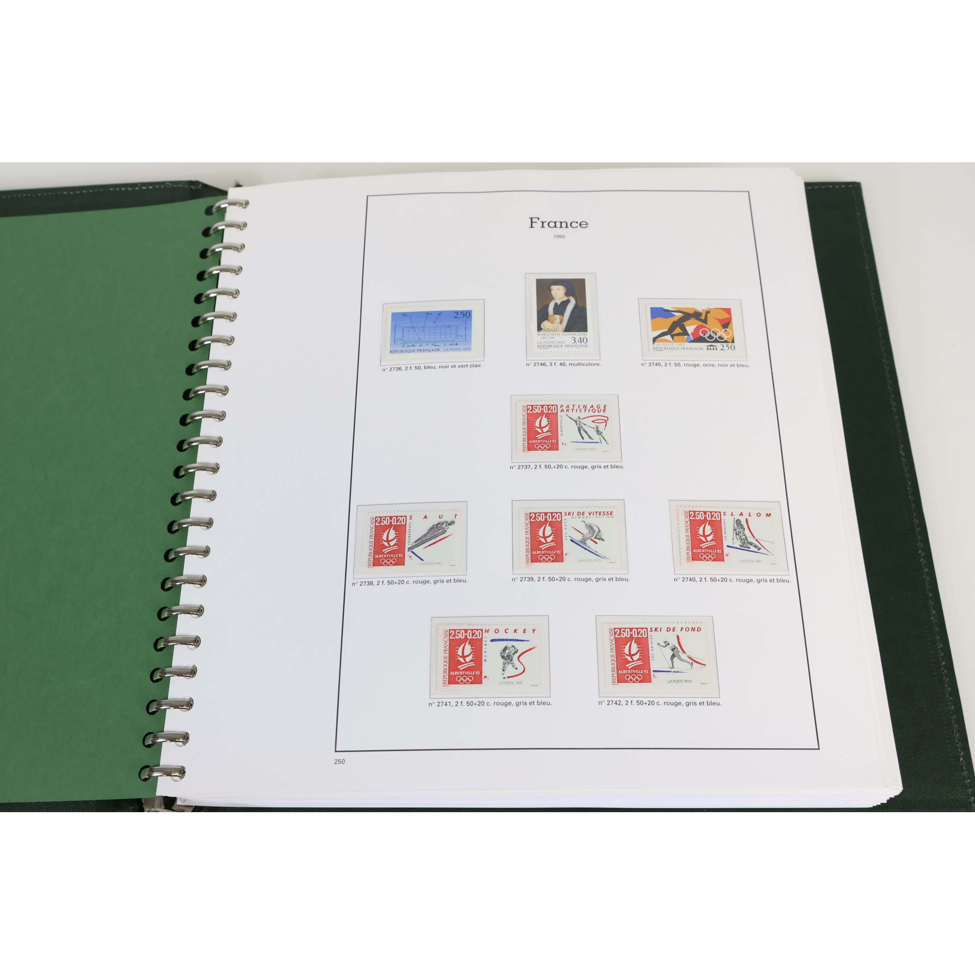FRANCE COLLECTION COMPLÈTE 1992 À 1999 TIMBRES NEUFS** CLASSEUR HT DE GAMME YT