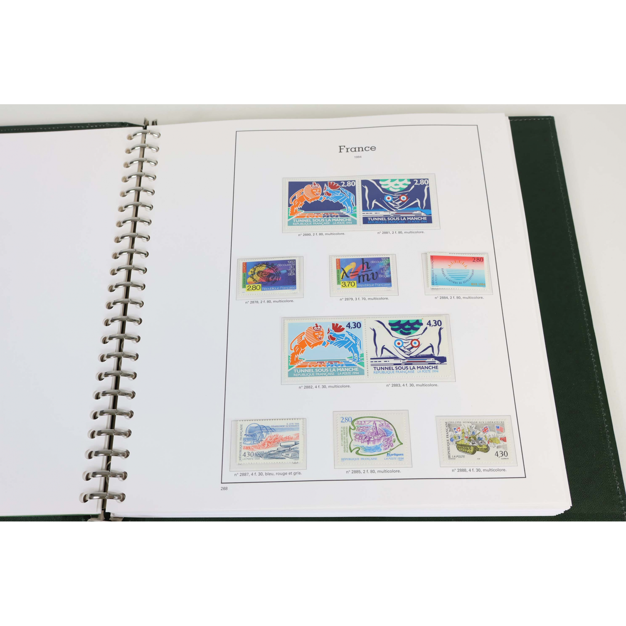 FRANCE COLLECTION COMPLÈTE 1992 À 1999 TIMBRES NEUFS** CLASSEUR HT DE GAMME YT