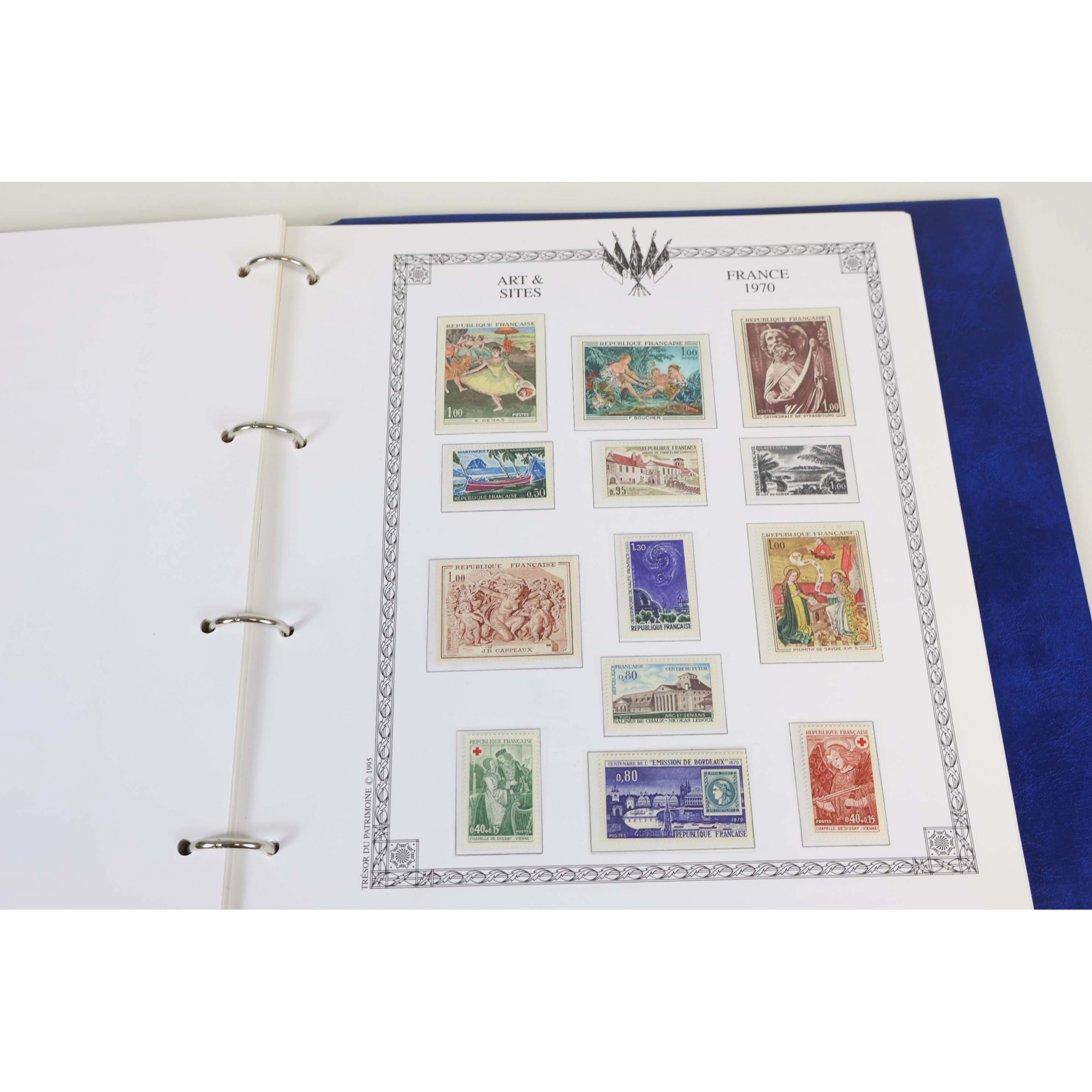 FRANCE COLLECTION ANNÉES 1967 À 1974 TIMBRES NEUFS AVEC ALMANACH HISTORIQUE