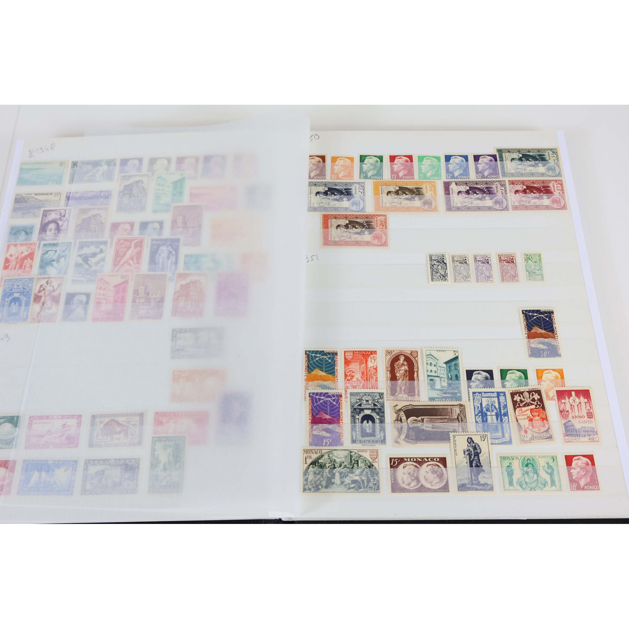 MONACO COLLECTION ANCIENNE ET MODERNE, TIMBRES NEUFS** FORTE FACIALE + COTE