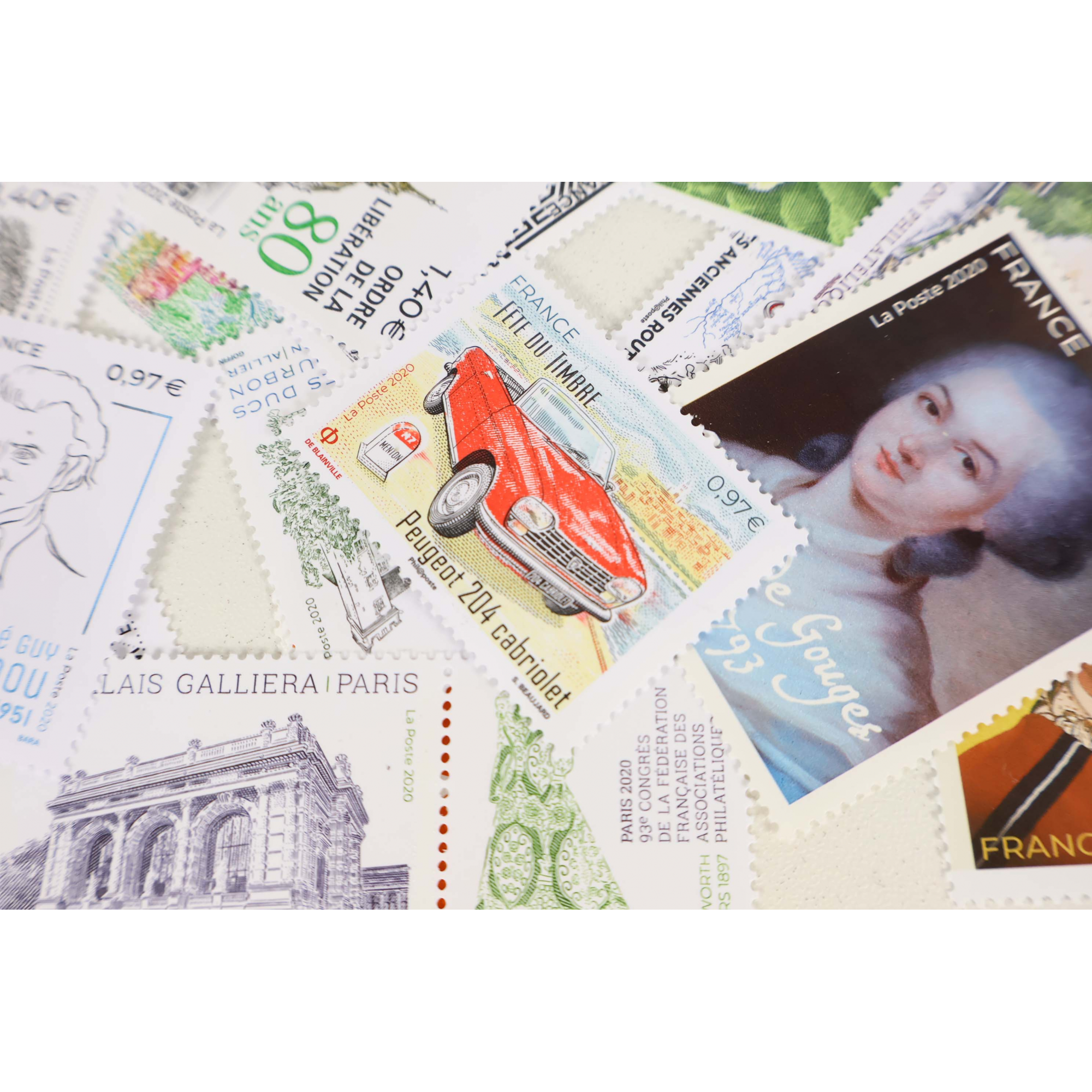 FRANCE ANNÉE 2020 LOT DE TIMBRES-POSTE NEUFS** FACIALE 47€