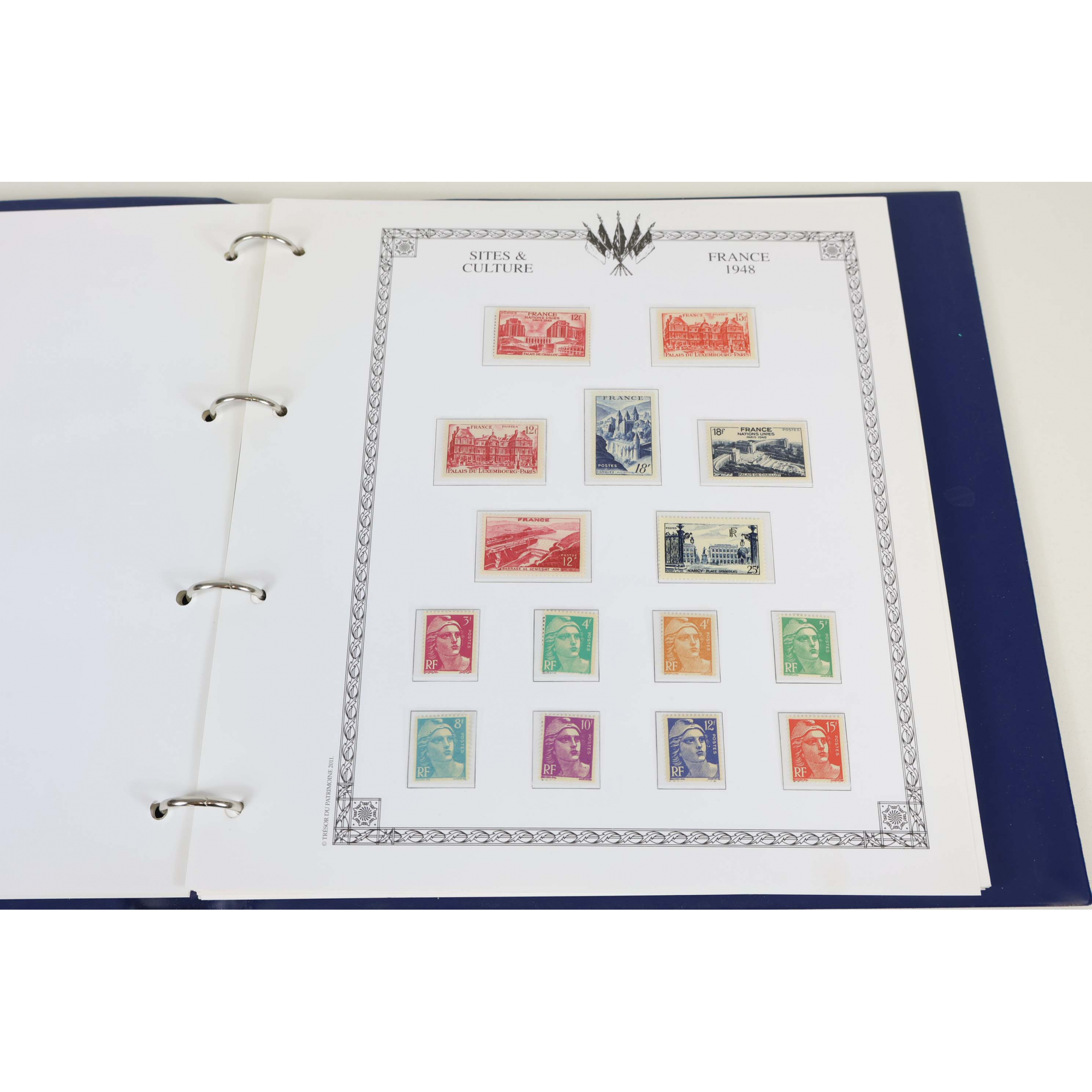 FRANCE COLLECTION ANNÉES 1941 + 1945 À 1948 TIMBRES NEUFS ALMANACH HISTORIQUE
