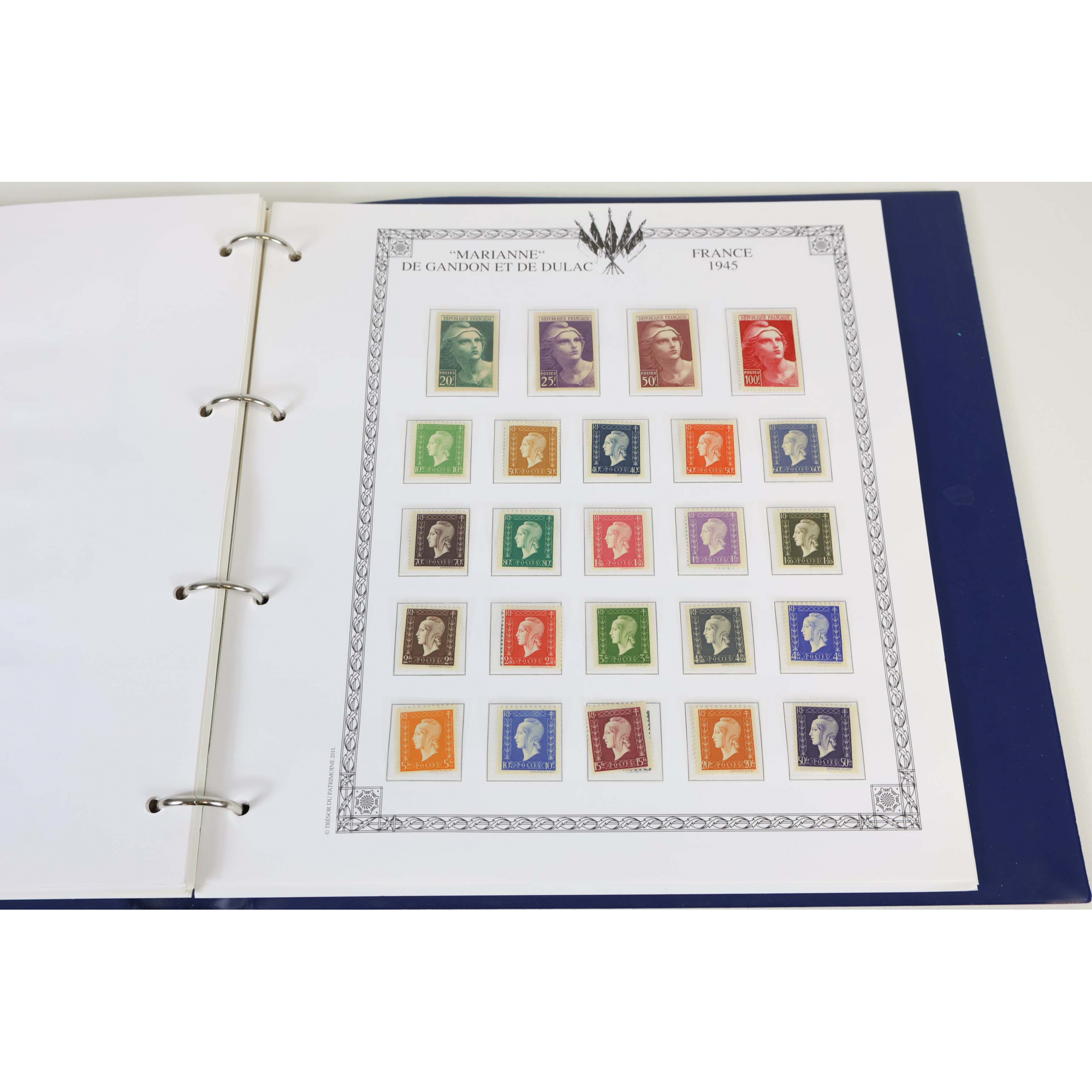 FRANCE COLLECTION ANNÉES 1941 + 1945 À 1948 TIMBRES NEUFS ALMANACH HISTORIQUE