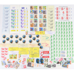 FRANCE LOT EN FRANCS TIMBRES NEUFS - CARNETS - BLOCS-FEUILLETS FACIALE 1120FFr