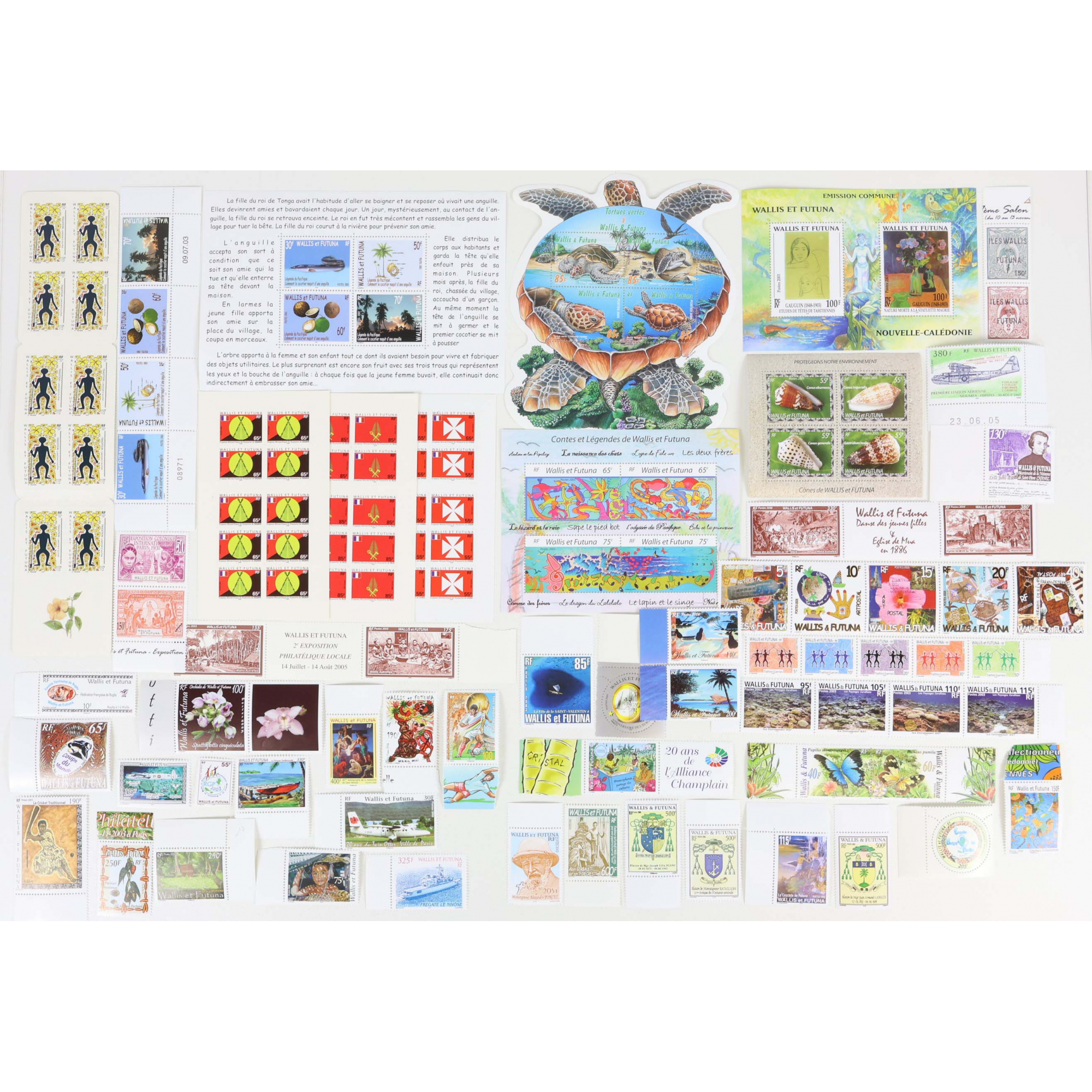 DOM-TOM LOT ANNÉES 2002 À 2006 TIMBRES NEUFS** TAAF / NC / WALLIS / POLYNÉSIE
