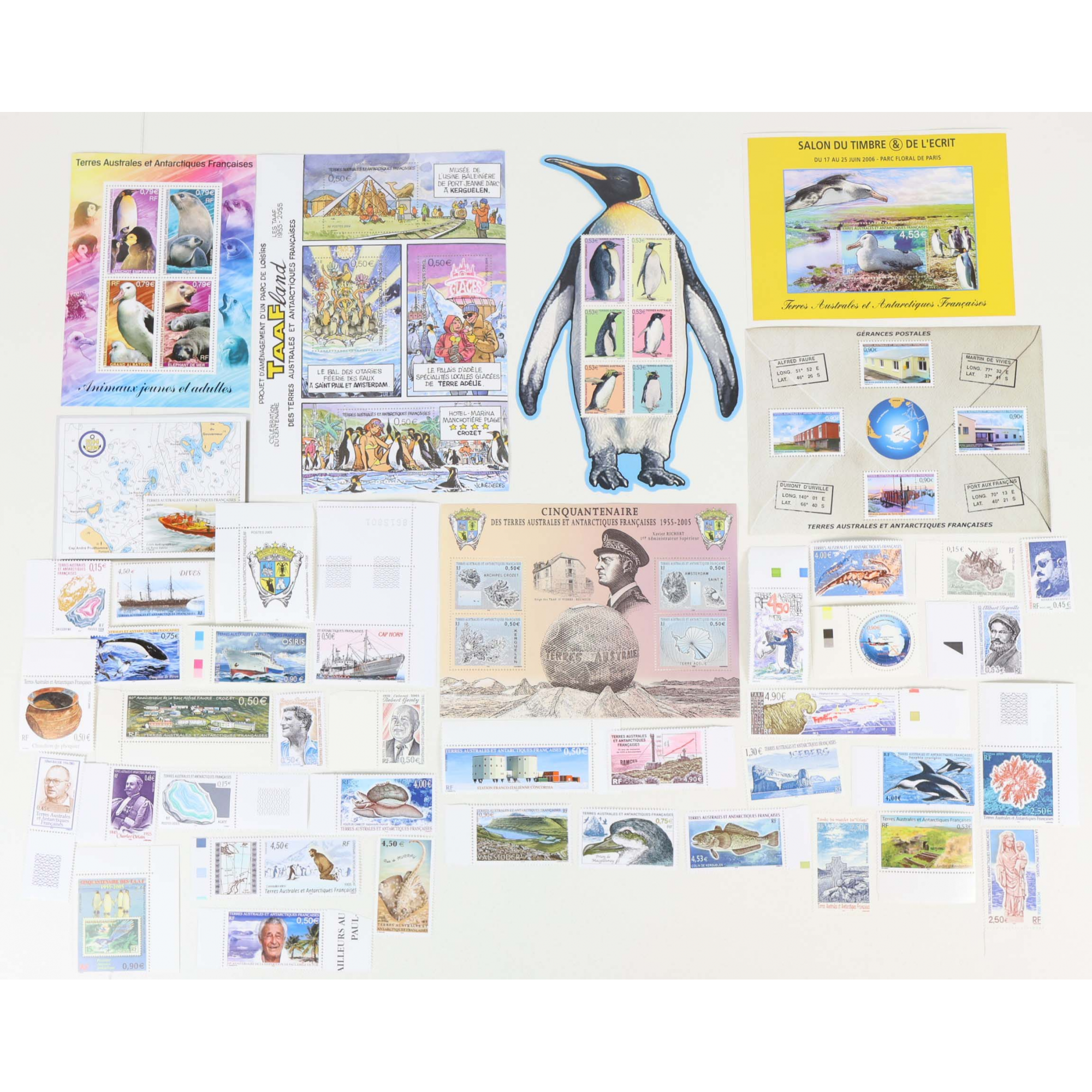DOM-TOM LOT ANNÉES 2002 À 2006 TIMBRES NEUFS** TAAF / NC / WALLIS / POLYNÉSIE