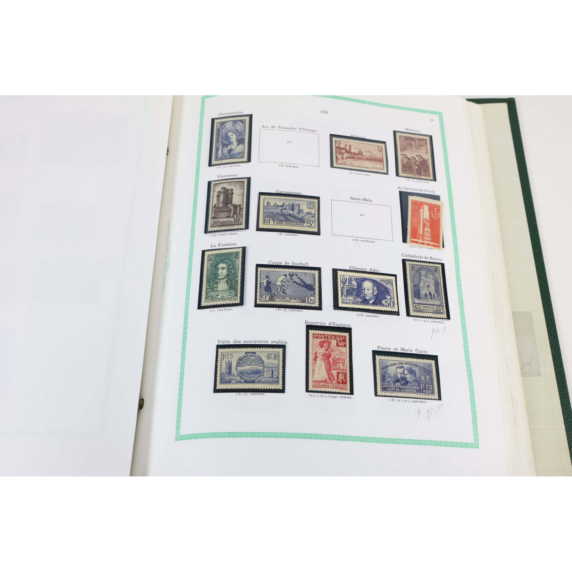 COLLECTION DE FRANCE DE 1900 À 1958 TIMBRES NEUFS COTE TRES IMPORTANTE