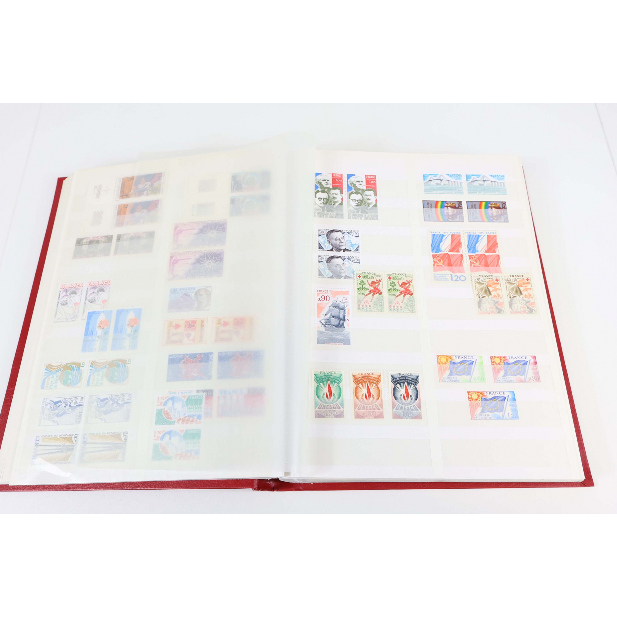 COLLECTION DE FRANCE DE 1970 À 1978 TIMBRES NEUFS** PARFOIS EN DOUBLE BEL ALBUM