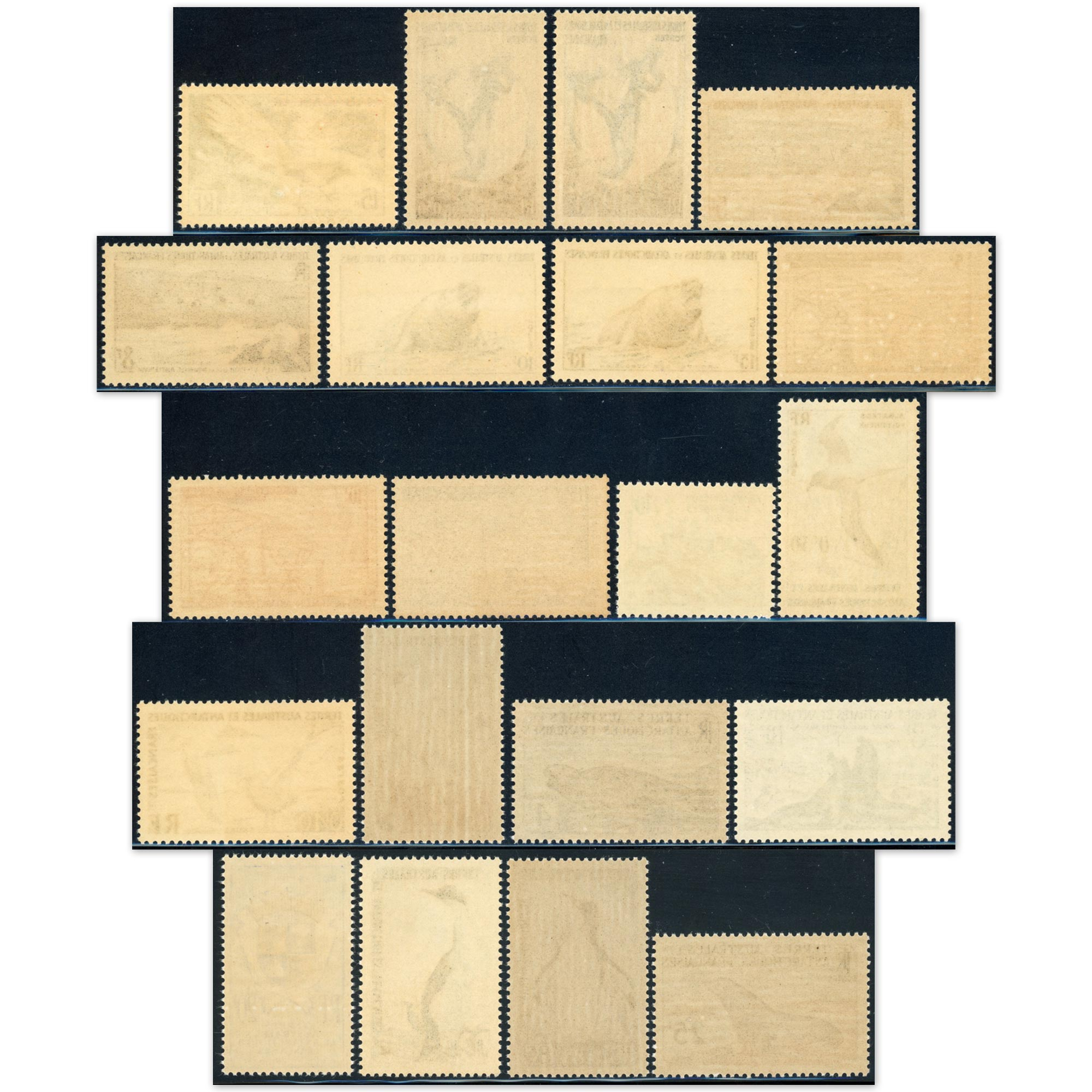 TAAF COLLECTION COMPLÈTE DE TIMBRES NEUFS** N°1 À 17 COTE 350€ BELLE QUALITÉ