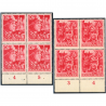 ALLEMAGNE YT N°825 ET 826 BLOCS DE 4 TIMBRES NEUFS** BELLE COTE ANNÉE 1945
