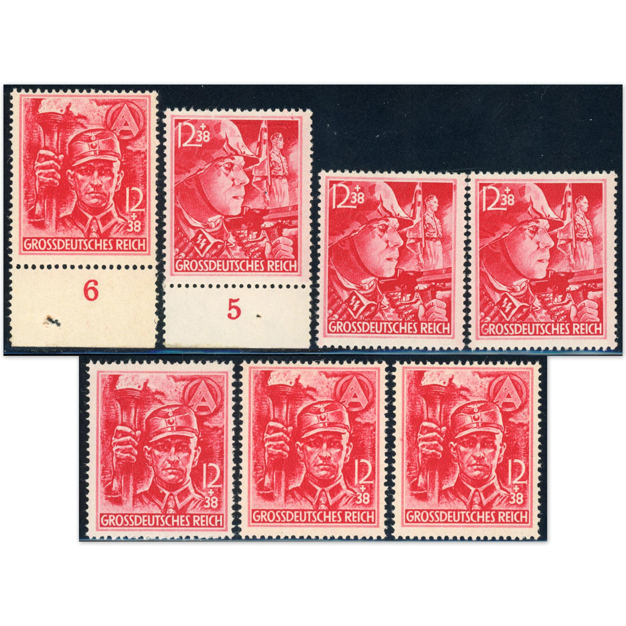 ALLEMAGNE YT LOT DE TIMBRES N°825 ET 826 NEUFS** BELLE COTE ANNÉE 1945