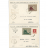FRANCE TIMBRES DE GRÈVE N°74 ET 75 SUR ENVELOPPE TAMPON 1ER JOUR ANNÉE 1945