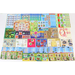 LOT BLOCS-FEUILLETS TIMBRES EUROS AVEC DÉFAUTS POUR AFFRANCHIR FACIALE 203€