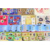 LOT BLOCS-FEUILLETS TIMBRES EUROS AVEC DÉFAUTS POUR AFFRANCHIR FACIALE 203€