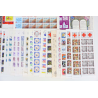 LOT BLOCS ET CARNETS TIMBRES EN FRANCS AVEC DÉFAUTS POUR AFFRANCHIR VF 139.55€