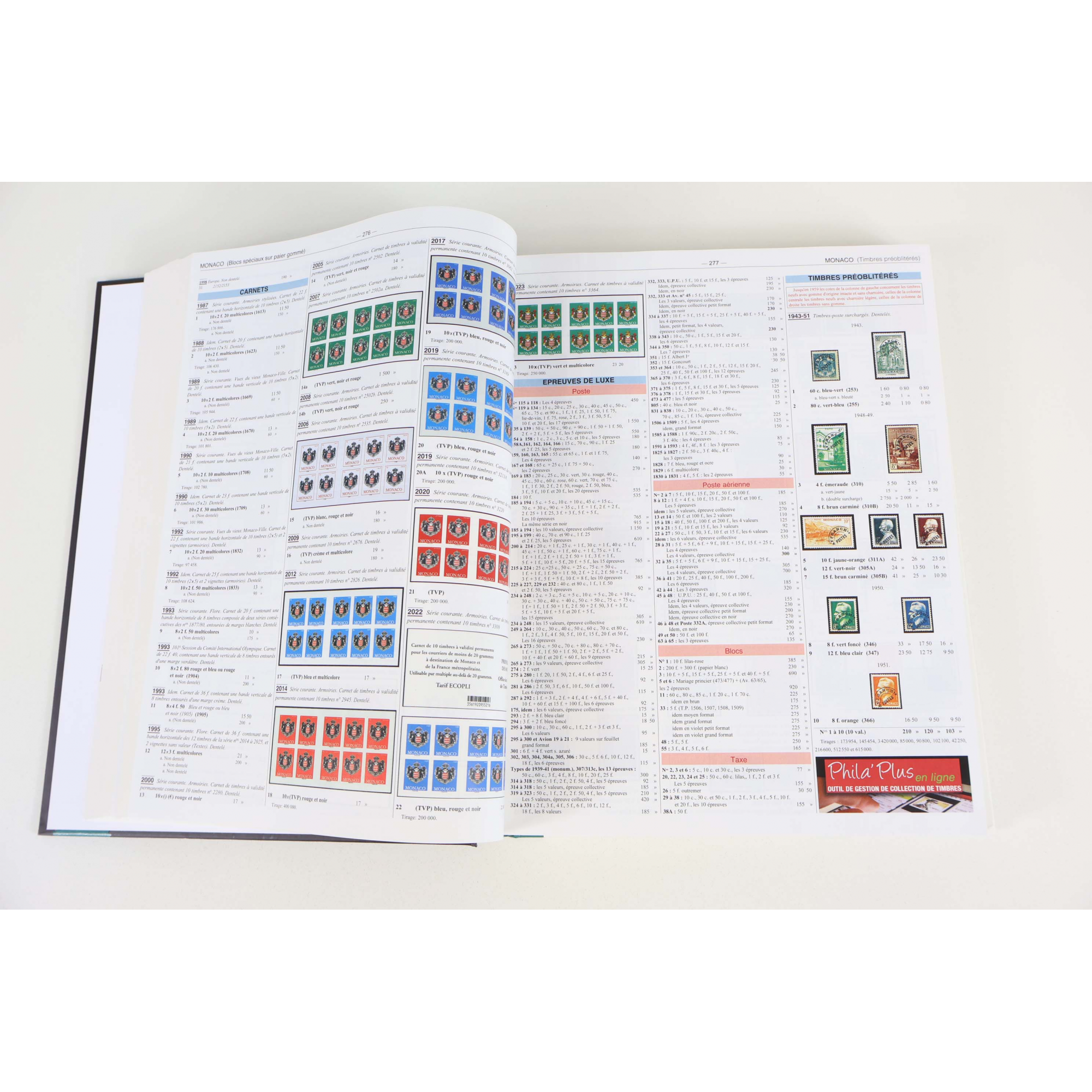 CATALOGUE DE COTATION YT ÉDITION 2026, TIMBRES DE MONACO ET DES TOM