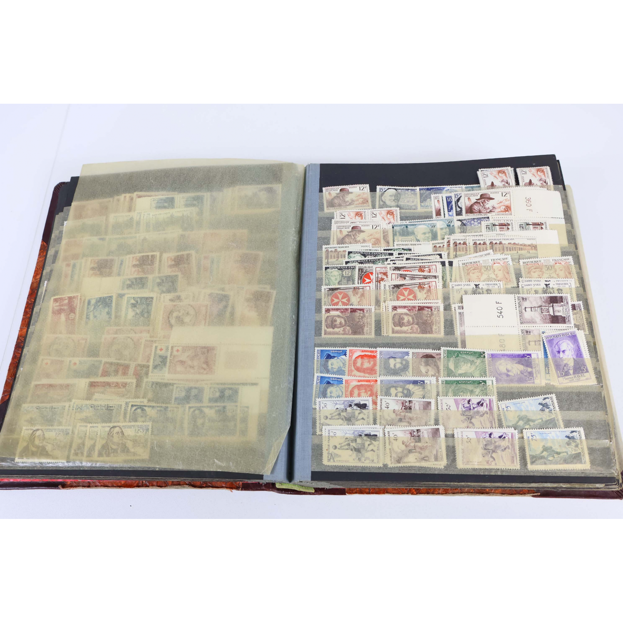FRANCE STOCK DE TIMBRES DE 1952 À 1962 TIMBRES NEUFS**/* COTE TRÈS IMPORTANTE