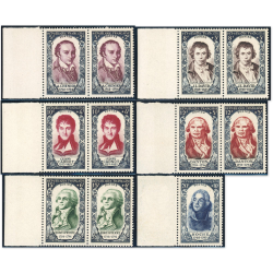 FRANCE N°867/872 NEUFS** CÉLÉBRITÉS FRANÇAISES TIMBRES NEUFS** COTE 180€