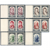 FRANCE N°867/872 NEUFS** CÉLÉBRITÉS FRANÇAISES TIMBRES NEUFS** COTE 180€