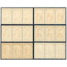 FRANCE N°867/872 NEUFS** EN BANDE DE 3 TIMBRES NEUFS** CÉLÉBRITÉS COTE 300€