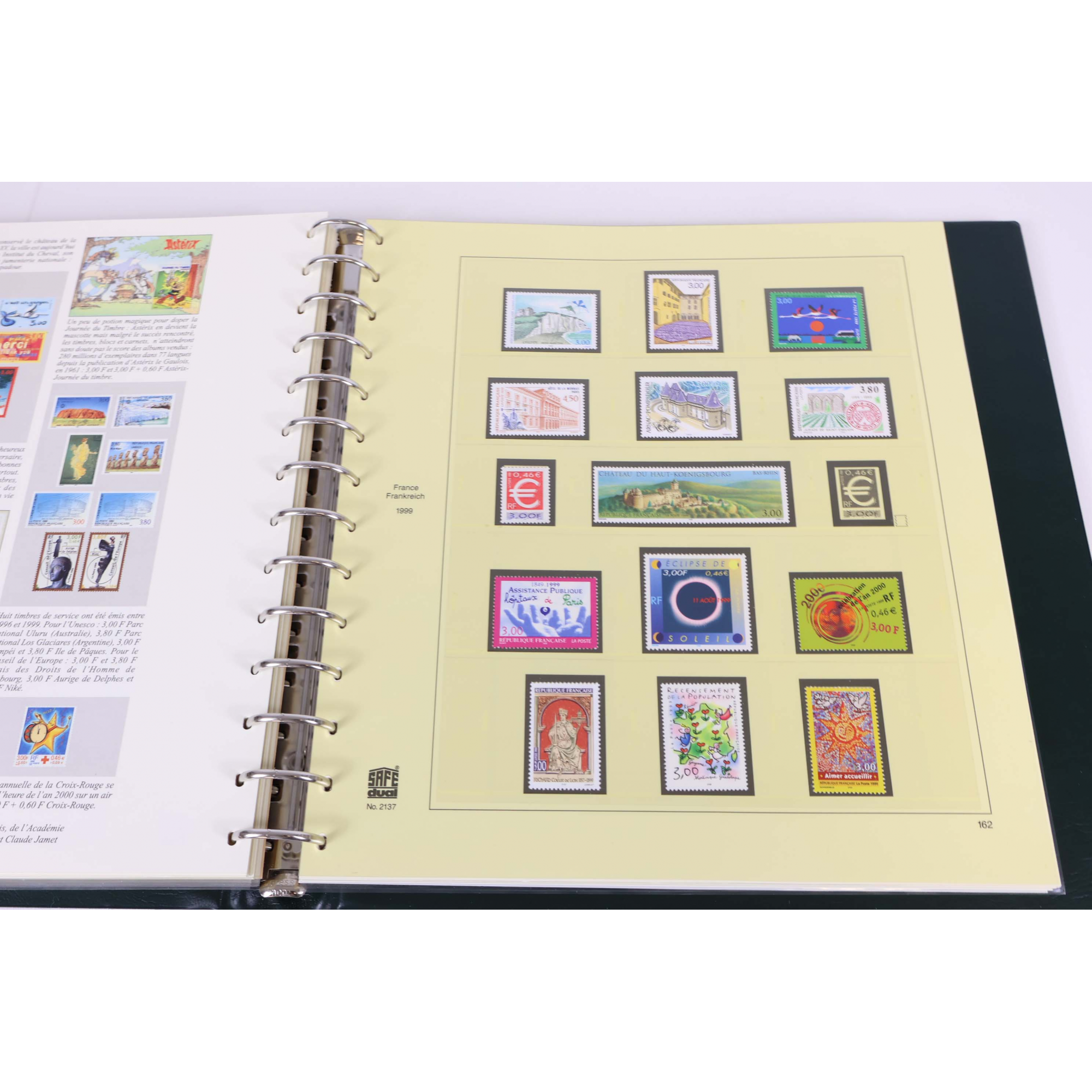 FRANCE COLLECTION DE TIMBRES NEUFS DE 1997 À 1999 FAC 1043 FFr CLASSEUR SAFE