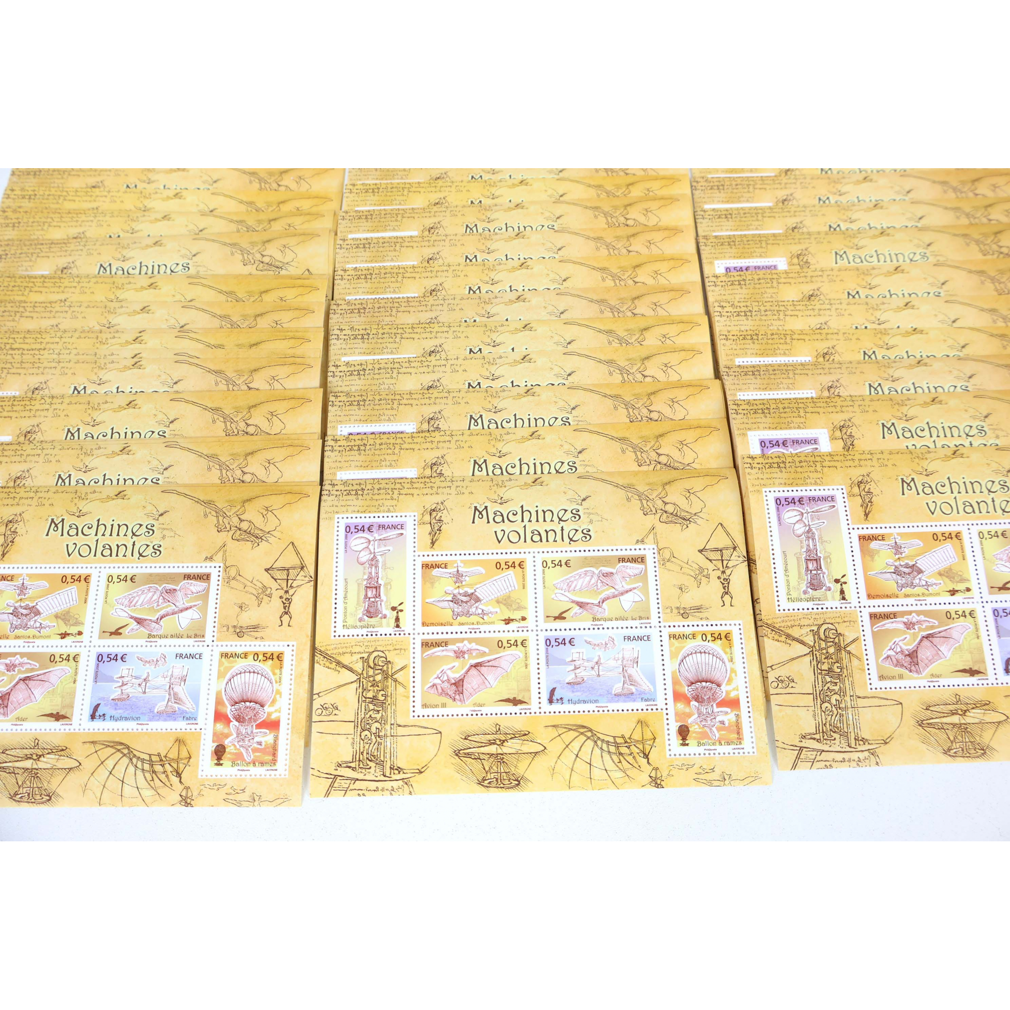 LOT 70 BLOCS N° 103 MACHINES VOLANTES TIMBRES NEUFS** 0.54€ X 6 FACIALE 226.80€