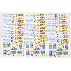 LOT 60 BLOCS N° 114 LES PHARES TIMBRES NEUFS** 0.54€ X 6 VALEUR FACIALE 194.40€