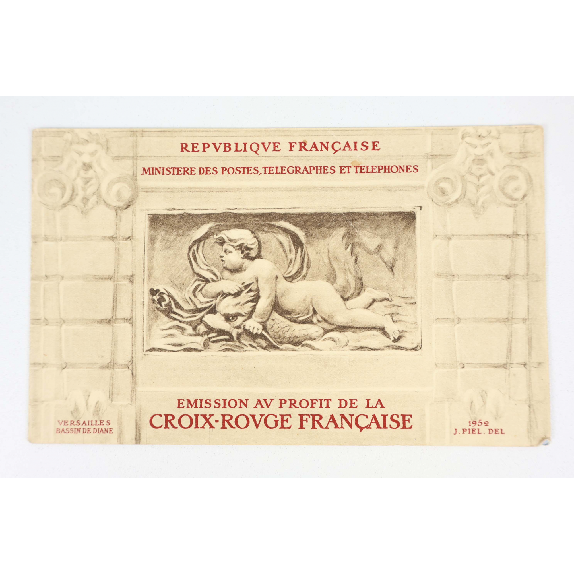 FRANCE CARNET CROIX-ROUGE DE 1952 TIMBRES NEUFS** BELLE QUALITÉ COTE 550€