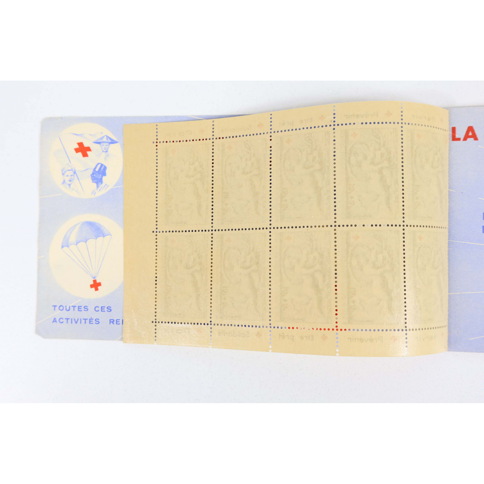FRANCE CARNET CROIX-ROUGE DE 1952 TIMBRES NEUFS** BELLE QUALITÉ COTE 550€