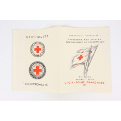 FRANCE CARNET CROIX-ROUGE DE 1955 TIMBRES NEUFS** EXCELLENTE QUALITÉ COTE 450€